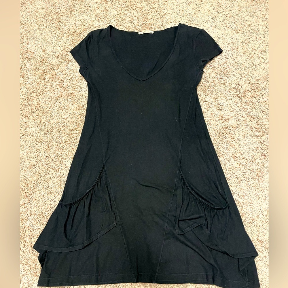 Prairie underground cotton black dress